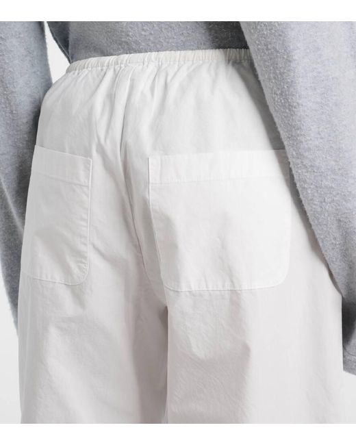 Pantalones Barrel Kyoto De Algodon Leset de color White