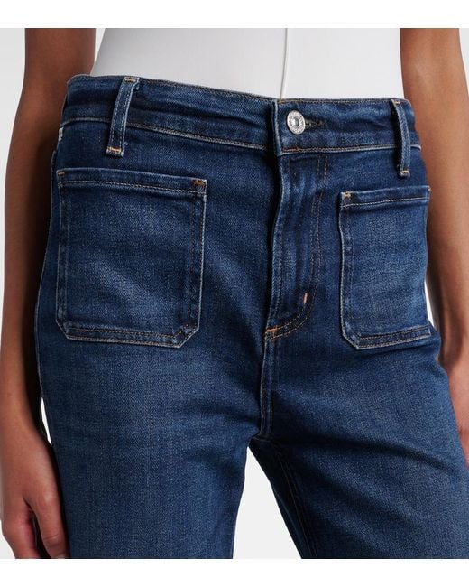 Citizens of Humanity Blue Kimberly Mid-Rise Flared Jeans