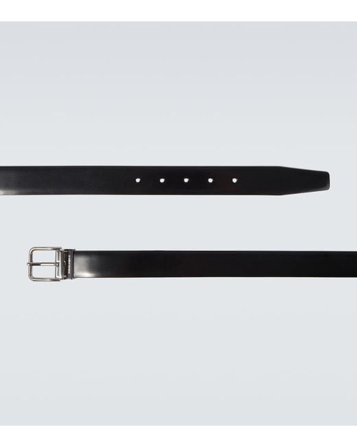 Dolce & Gabbana Black Leather Belt for men
