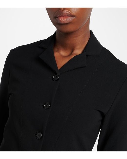 Jil Sander Black Jersey Top