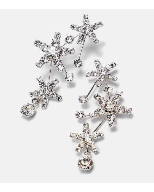 Orecchini Azar Con Cristalli di Jennifer Behr in White