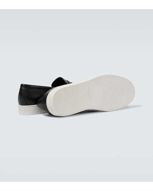 Manolo Blahnik Slip-On Sneakers Ellis Aus Leder in Black für Herren