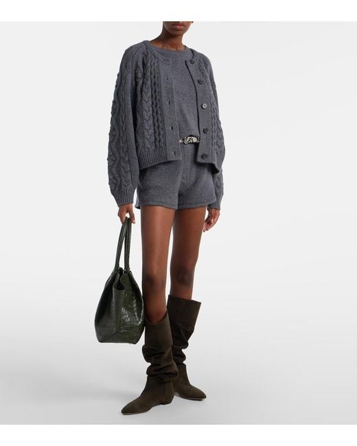 Lisa Yang Gray Cila Cashmere Sweater