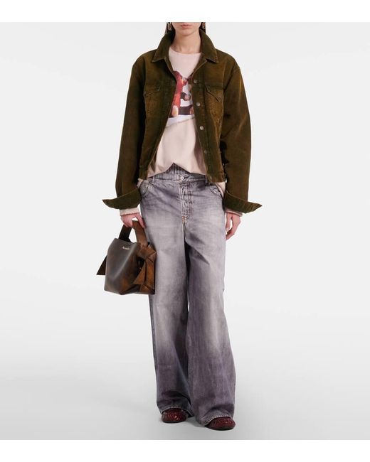 Acne Black Musubi Mini Leather Shoulder Bag