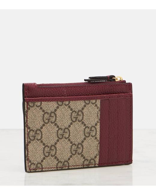 Portachiavi Gg Marmont Con Cerniera di Gucci in Red