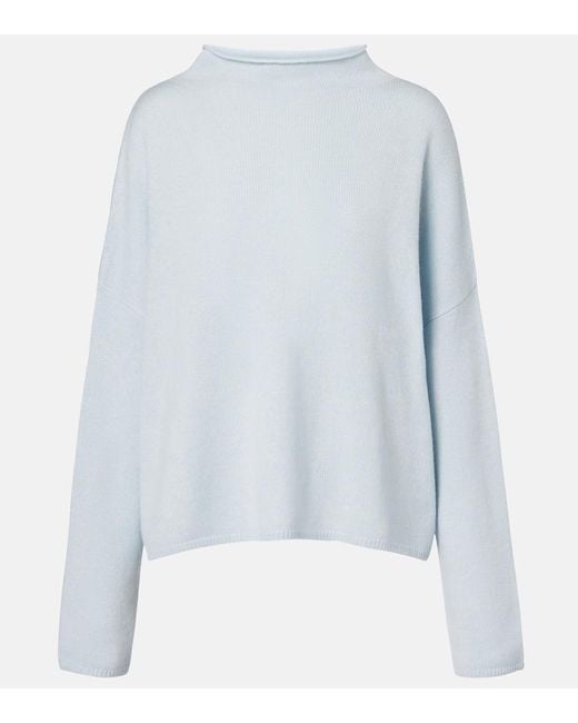 Lisa Yang Blue Pullover Sandy Aus Kaschmir