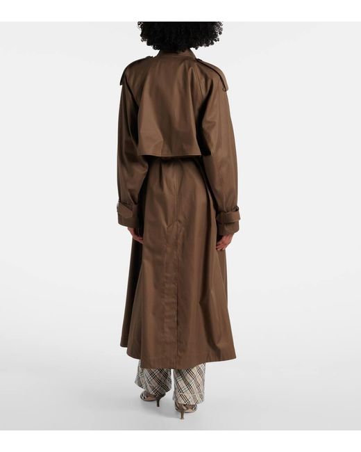 Burberry Brown Trenchcoat Aus Baumwoll-Gabardine