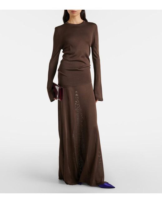 Tom Ford Brown Knitted Top