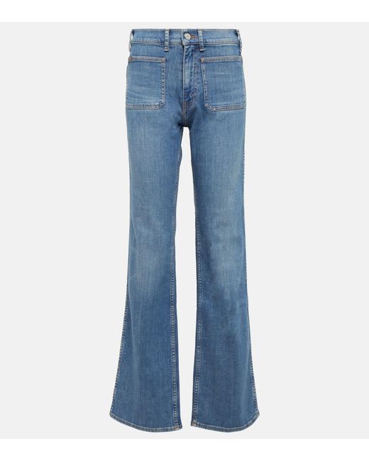 Polo Ralph Lauren Flared Mid-rise Jeans in Blue | Lyst