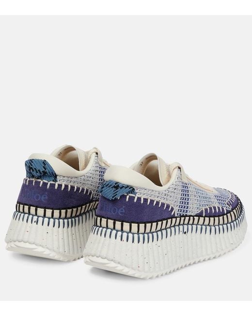 Chloé White Nama Sneaker