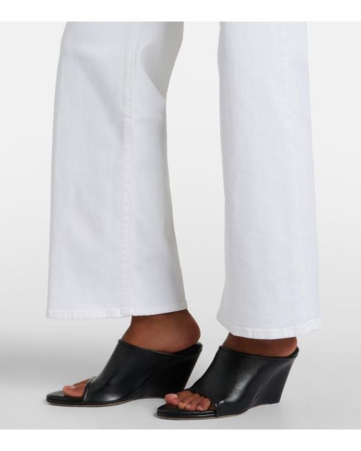 FRAME White Le Slim Palazzo Wide-Leg Jeans