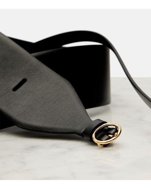 Alaïa Black Double Large Leather Belt