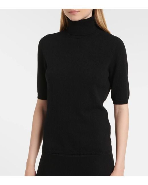 Jardin Des Orangers Black Cashmere Turtleneck Sweater