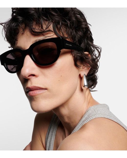 Bottega Veneta Brown Triangle Sunglasses