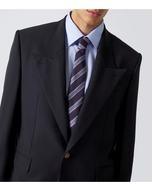 Dolce & Gabbana Black Virgin Wool Suit Jacket for men