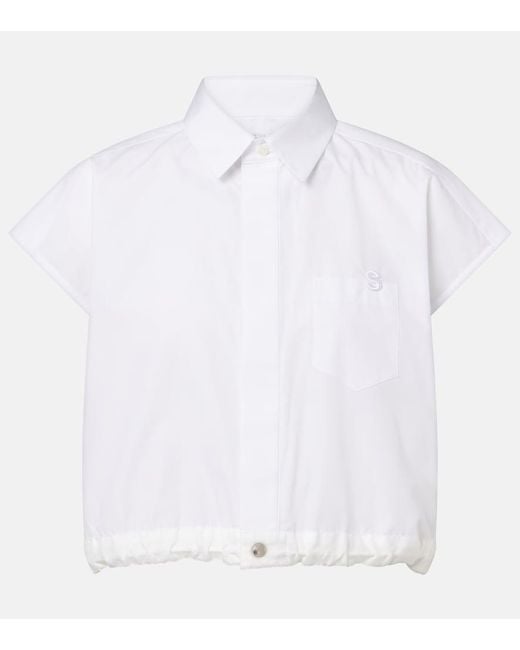 Sacai White Poplin Shirt