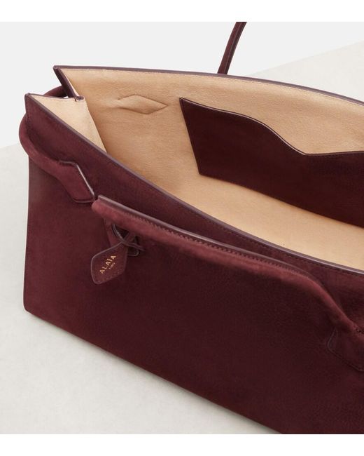 Alaïa Red Le Teckel Large Leather Shoulder Bag