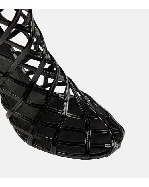 Alaïa Black Leather Wedge Ankle Boots