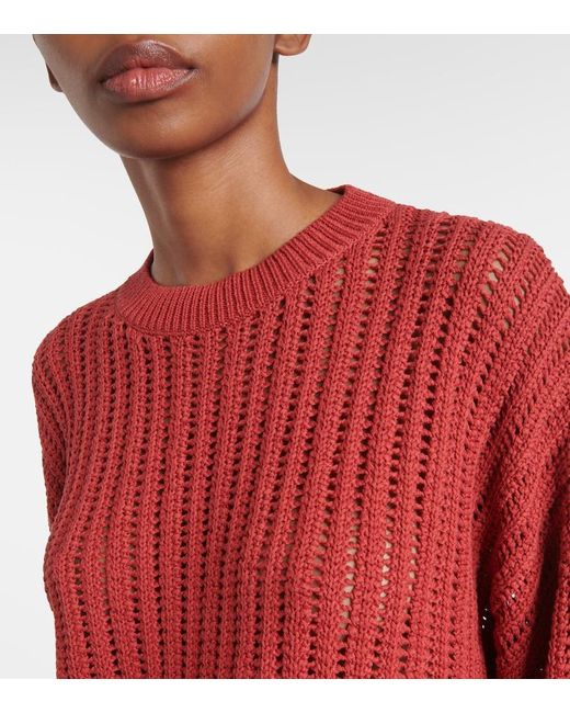Pullover di Brunello Cucinelli in Red