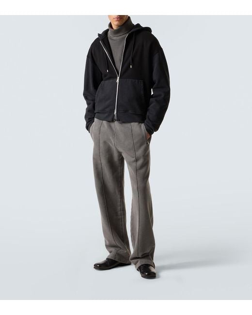 Our Legacy Gray Cotton Jersey Wide-Leg Sweatpants for men