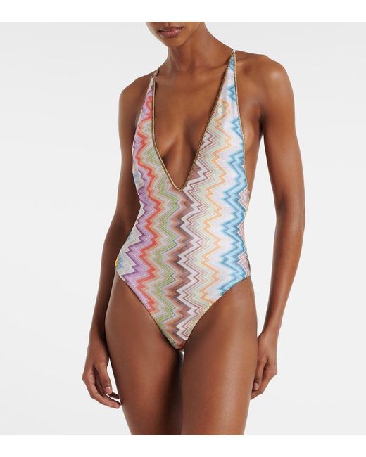 Missoni Pink Zigzag Swimsuit