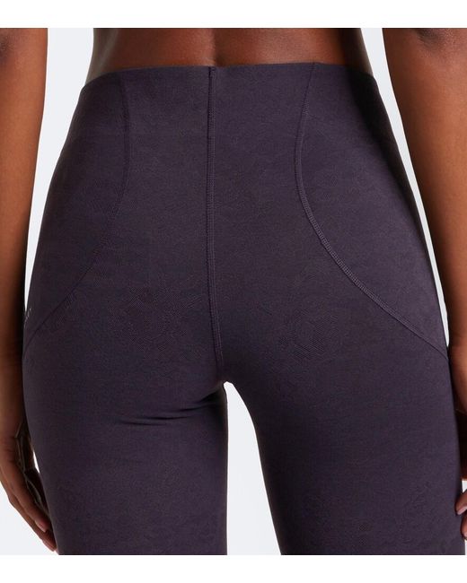 Adidas By Stella McCartney Blue Floral Technical Leggings