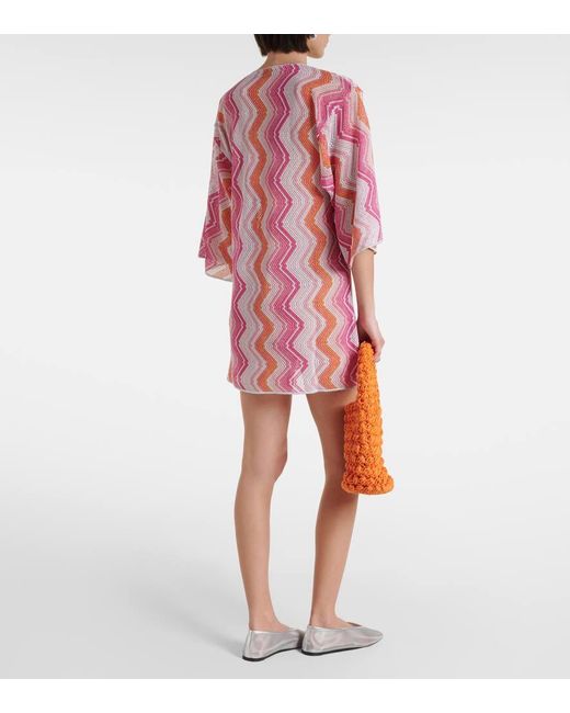 Missoni Pink Lame Beach Cover-up