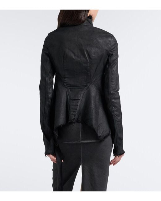 Rick Owens Black Drkshdw Naska Gary Cotton-Blend Denim Jacket