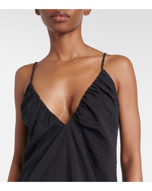 Rohe Black Maxikleid Aus Einem Seidengemisch