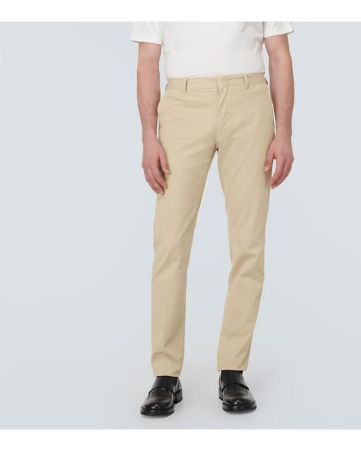 Zegna Natural Cotton-Blend Chinos for men