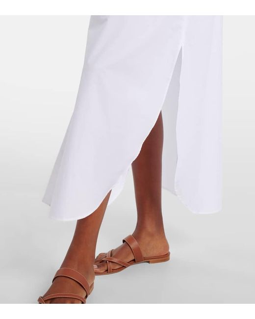 Frankie Shop White Hemdblusenkleid Helena Aus Baumwolle