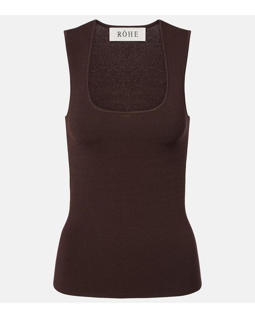 Rohe Brown Knitted Tank Top