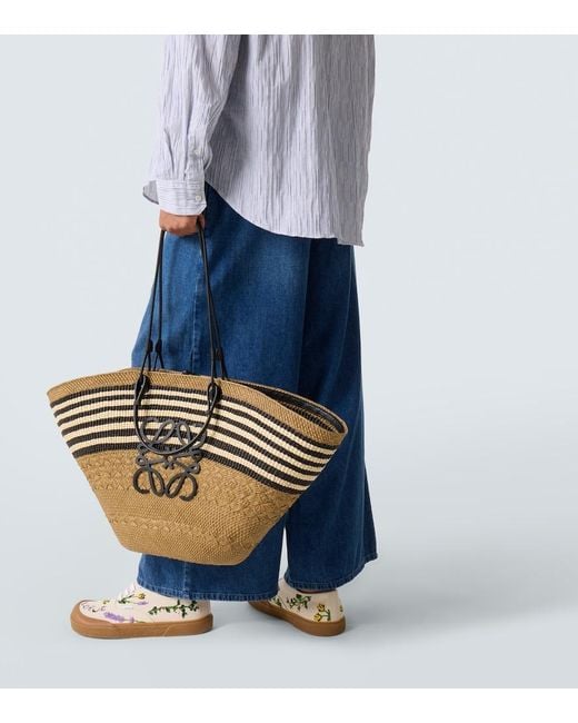 Loewe Metallic Paula's Ibiza Anagram Large Tote Bag for men