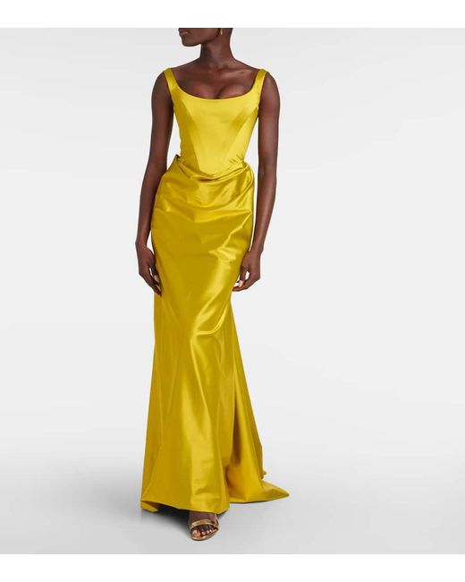 Vivienne Westwood Yellow Satin Gown