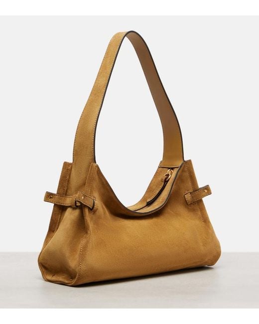 Chloé Brown Tote Bag Charms Aus Veloursleder