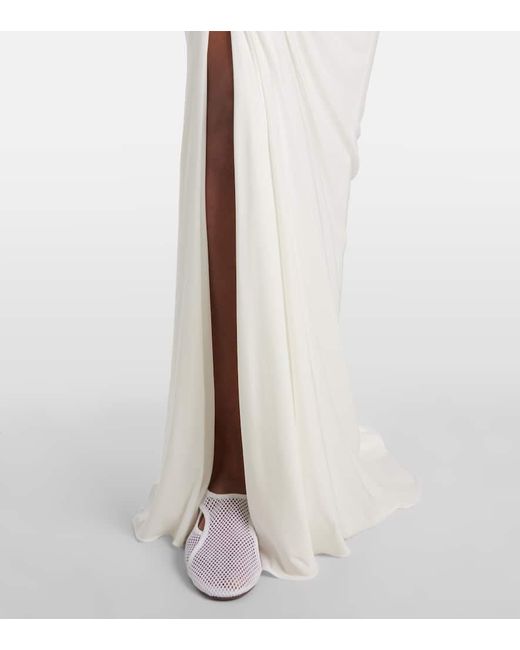 Alaïa White Maxirock Aus Jersey