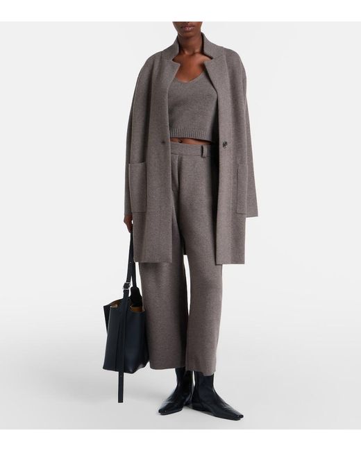 Lisa Yang Brown Azaria Cashmere Cargo Pants