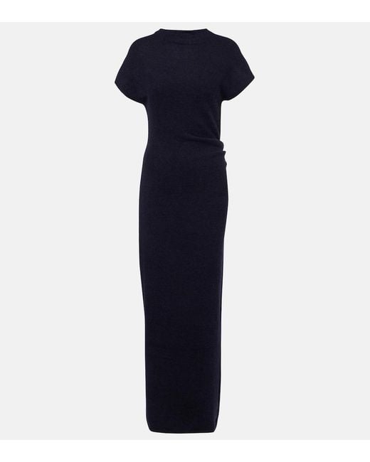 Proenza Schouler Blue Abie Knitted Maxi Dress