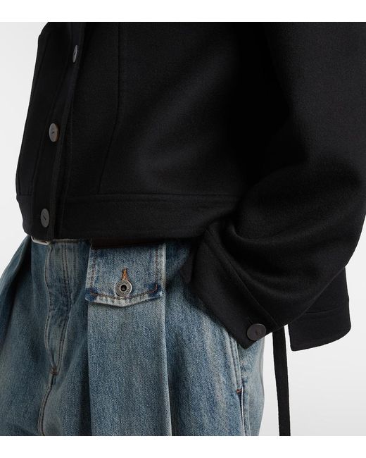 Loewe Black Wool And Cashmere Jacket