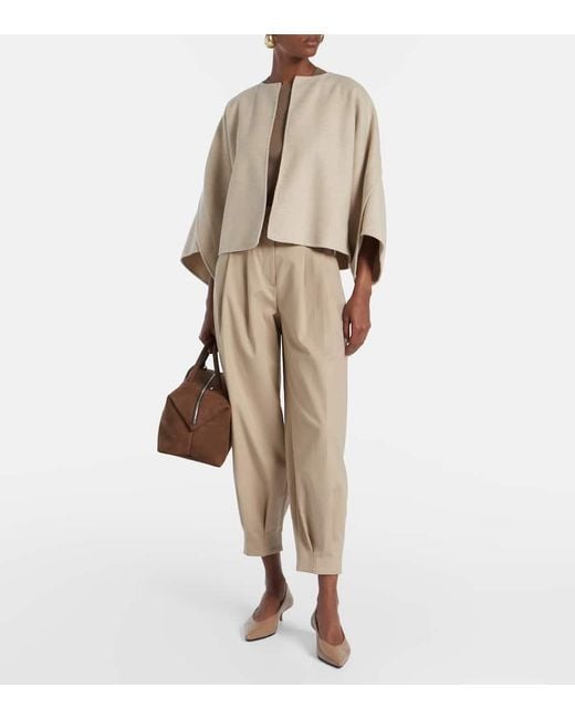 Veste Ovada En Laine Et Cachemire Max Mara en coloris Natural