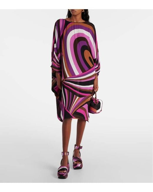 Emilio Pucci Purple Iride Garza Kaftan