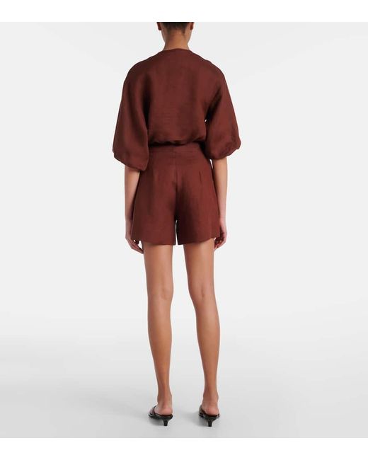 Short Correct En Lin Eres en coloris Red