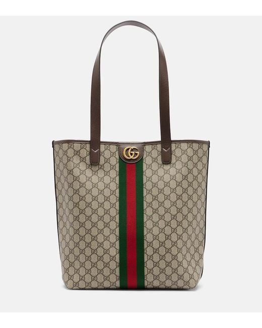 Gucci White Ophidia Medium Tote Bag