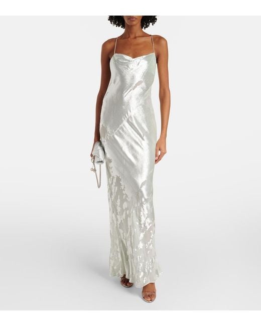 The Sei White Velvet Gown