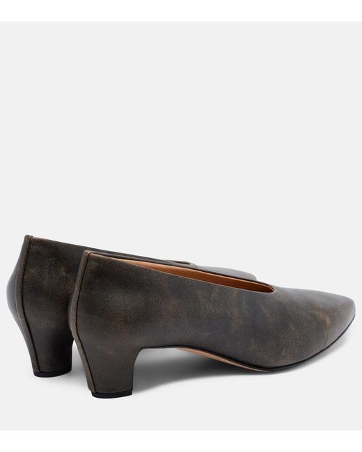 Calvin Klein Brown Bri Leather Pumps