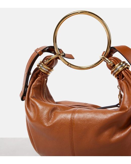 Borsa A Spalla Bracelet Small di Chloé in Brown