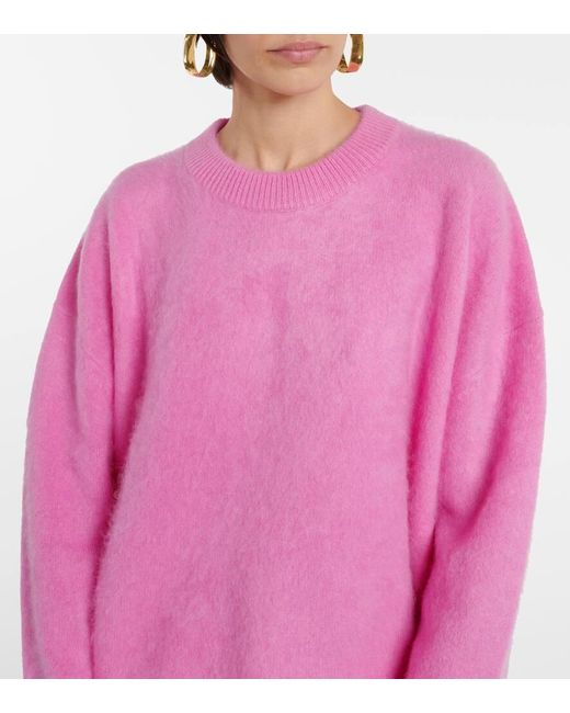 Pullover oversize Natalia in cashmere di Lisa Yang in Pink