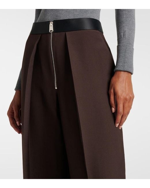 Khaite Brown Marine Wide-Leg Pants