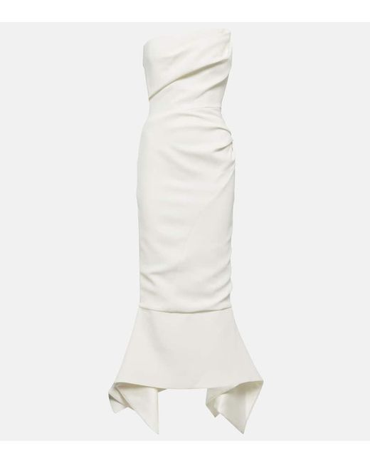 Vestido de fiesta Suffix de crepe Maticevski de color White