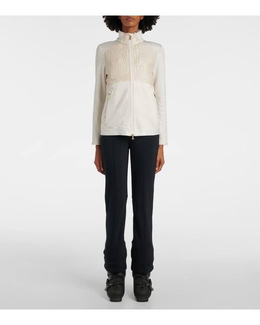 Bogner White Piara Logo Ski Jacket